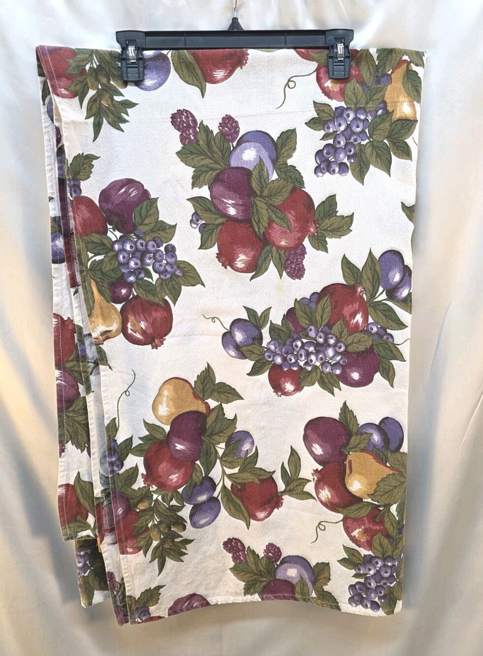 Vintage Avon Fruit Tablecloth 78" Long X 58" Wide Rustic Fall Cottagecore Cozy